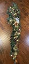 Frontgate Holiday Collection 5' Pre Lit Classic Hanging Garland Multi #33035 WB