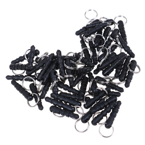 50pc 3.5mm Universal Black Phone Headphone Plug with Hole RingS-b _t - Zdjęcie 9 z 12