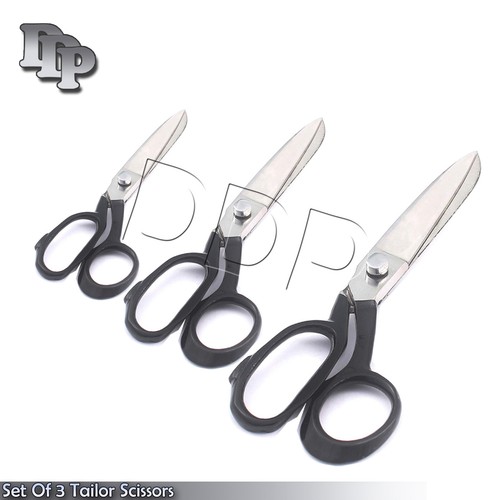 New 8" 10" 12" German Steel Heavy Duty Carpet Shears Tailor Scissors Black - Picture 5 of 5