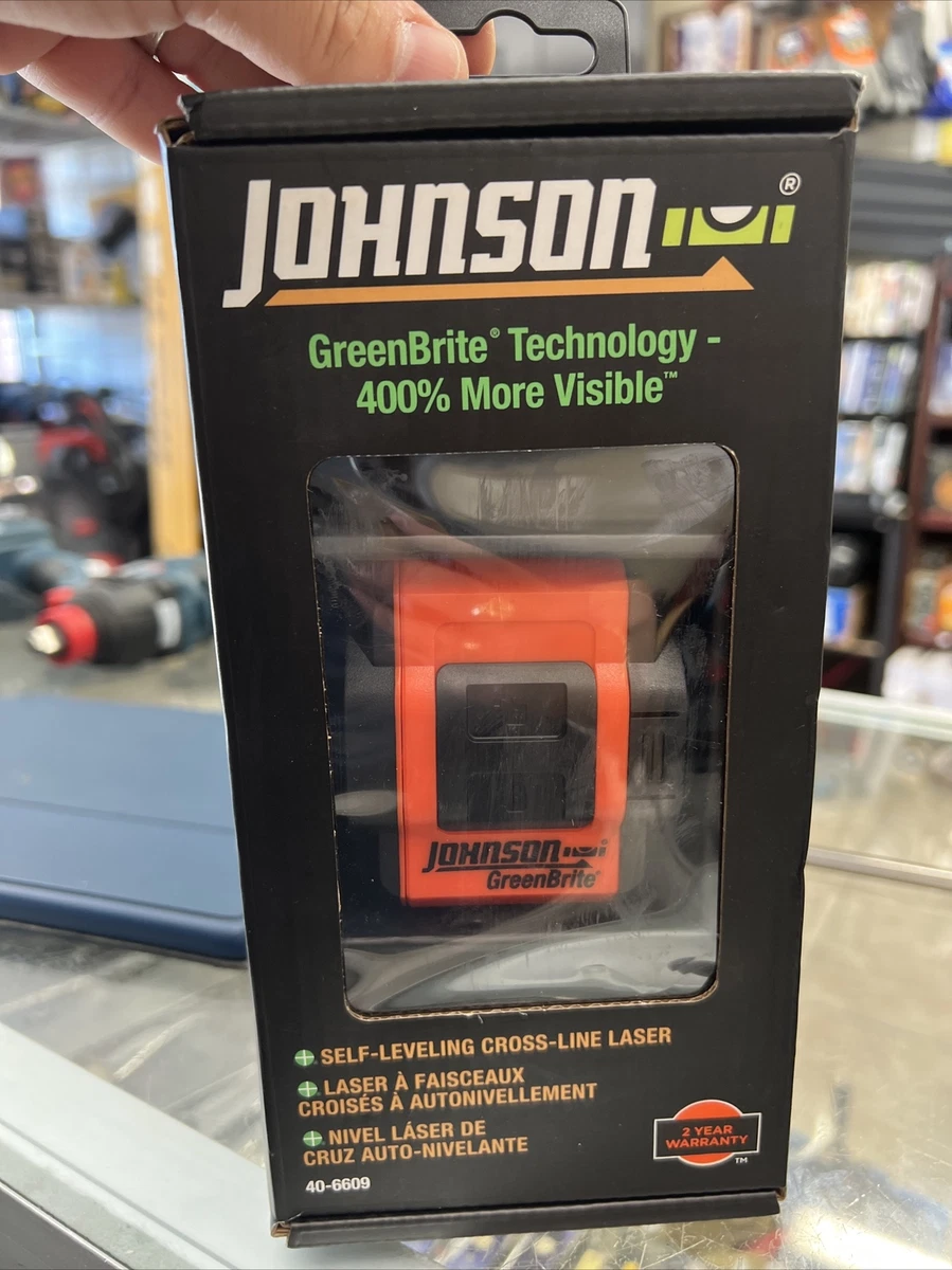 Johnson Green Brite Level 40 6609 Self Leveling Cross Line Laser