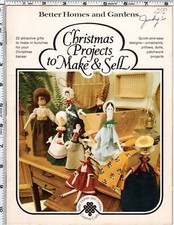 "Christmas Projects to Make Sell" 1978 Better Homes Gardens Craft Leaflet