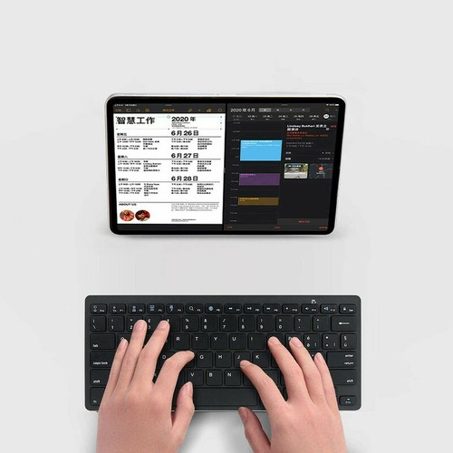 Tastatur Slim Bluetooth Drahtlos Smartphone Tablet Android Smart TV Ios PC 9306 - Bild 10 von 11