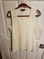 Wendy Williams Sweater Tank Ivory 1x