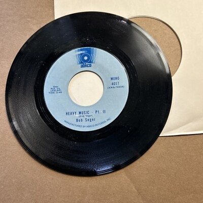 Bob Seger Heavy Music/Part Two ABKCO Records 45 add ship .10 cents
