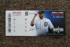 DETROIT TIGERS VS ROYALS 8/5/2015 FULL TICKET ~ MATTHEW BOYD (TIGERS DEBUT/WIN)