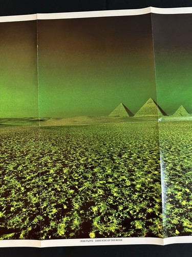 1973 Pink Floyd Dark Side of The Moon Band / Group and Green Pyramid Posters - Picture 10 of 12