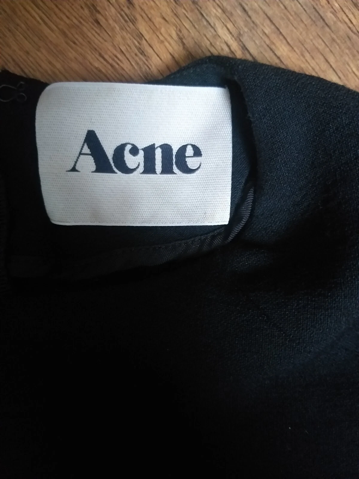 ACNE STUDIOS Mini abito nero senza maniche ACNE taglia 38 M