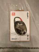 JBL Clip 5 portable Bluetooth Speaker Camo Waterproof Dustproof Brand New In box