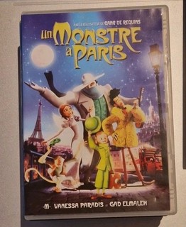 DVD du dessin animé UN MONSTRE À PARIS avec les voix et la musique de M