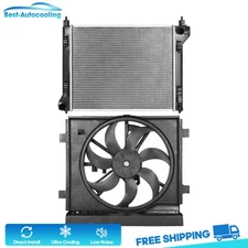 Aluminum Radiator and Cooling Fan Kit For 2013-2017 2018 2019 Nissan Sentra 1.8L