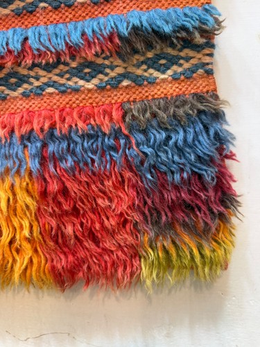Vintage Fabulous Hand Knotted Turkey Tulu Wool Rug Carpet Floor Area 163x95 Cm - Picture 14 of 17