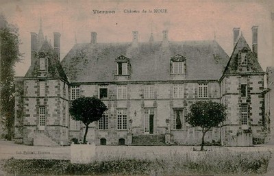 Vierzon France Chateau de la Noue Historic Manor View Vintage Postcard