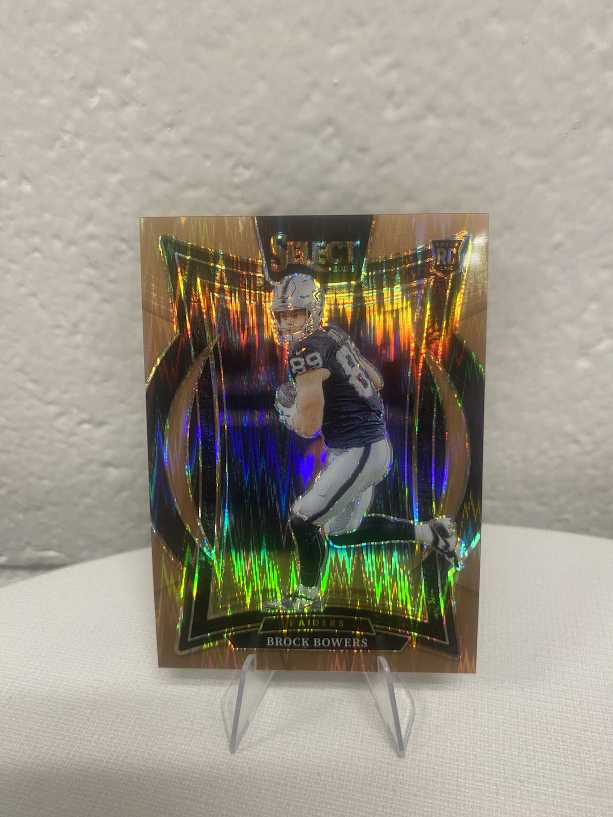 2024 Panini Select - Concourse Brock Bowers #31 Copper Shock Prizm /299 (RC)