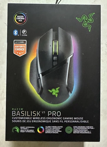 Razer Basilisk V3 Pro Black Wireless Gaming Mouse.  New Sealed