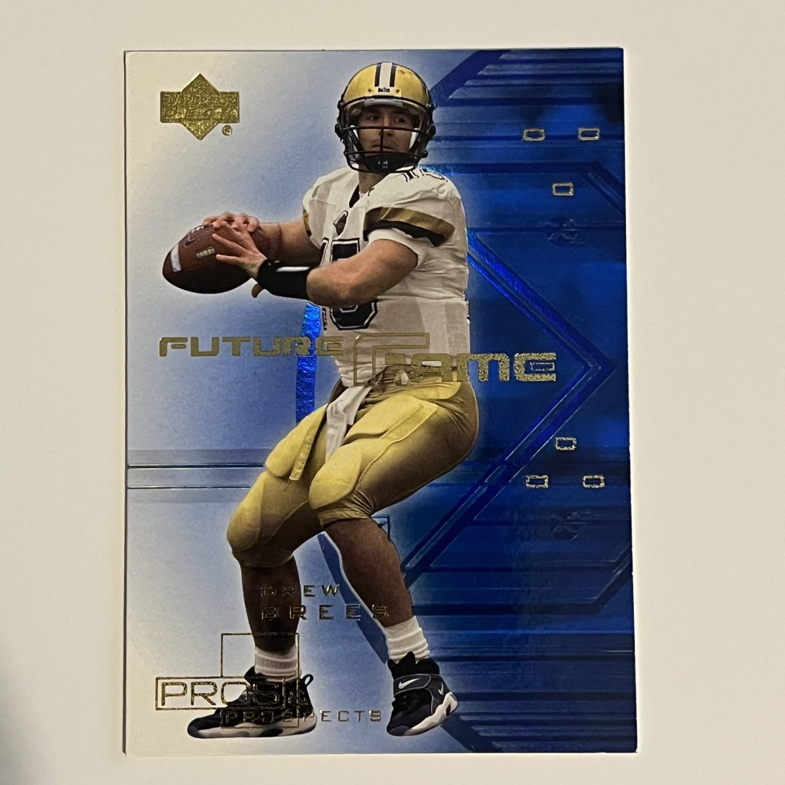 Drew Brees Purdue 2001 Future Fame Upper Deck RC Prospects F3