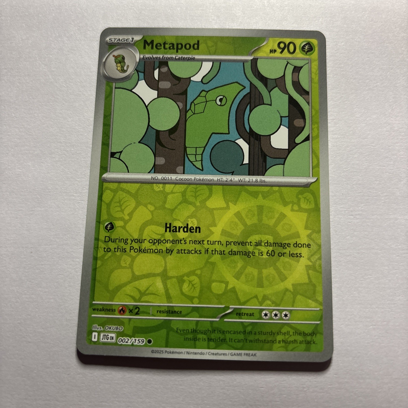 Metapod 2/159 Journey Together English 2025 Reverse Holo