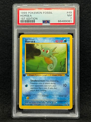 Horsea (1st Edition) graded PSA 7 for sale on eBay