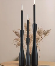 Candle Holder Black Candlestick Holders Taper for Candlesticks Set of