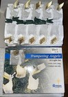 VTG Roman Lights Angel Gold Wings & Trumpets W Clips Use With String Lights 2 Bo
