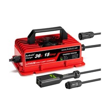 36V Lithium Battery Charger, 43.8V 15A Fast Charging for Golf Cart, IP67 Wate...