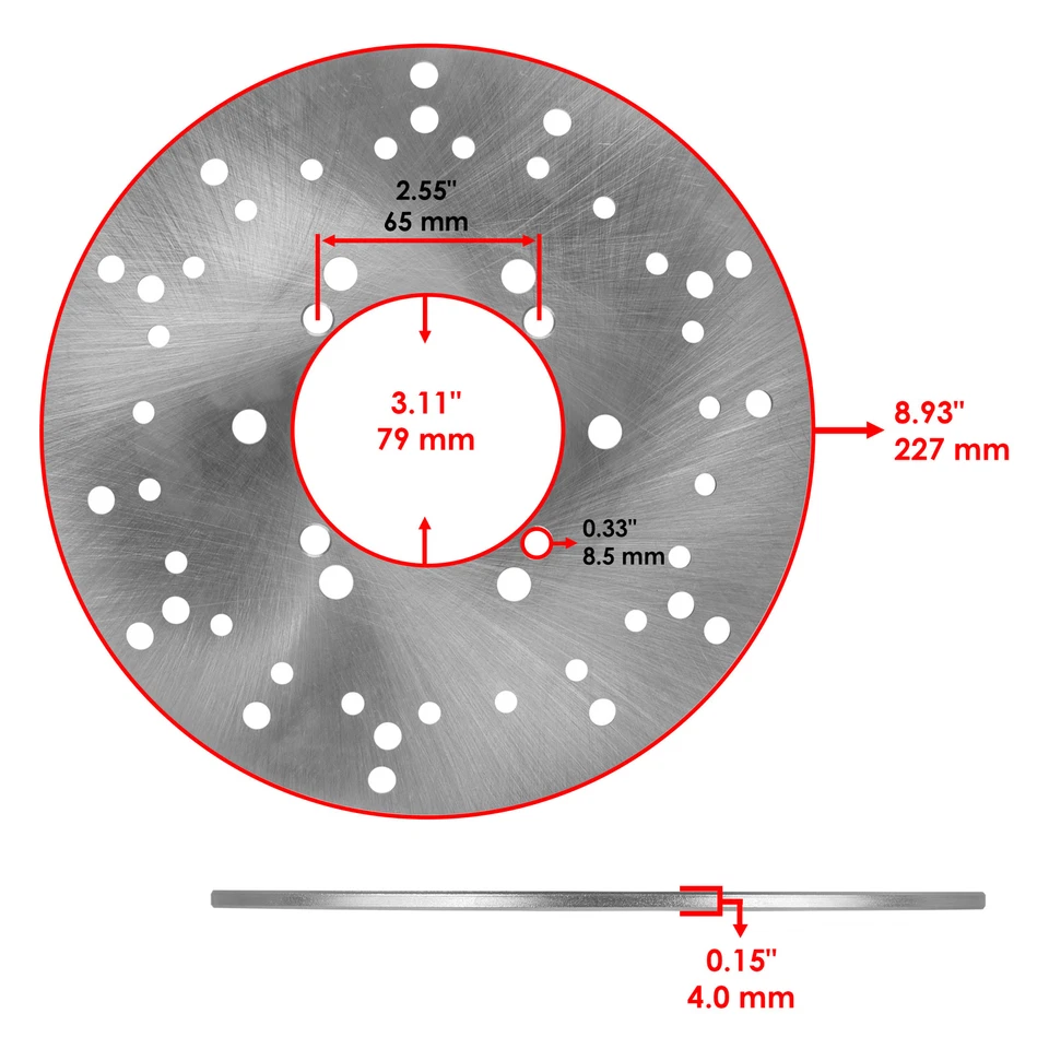 Front Brake Disc w/ Bolts for Polaris Worker 500 ATV 2001 2002 - Изображение 2 из 4