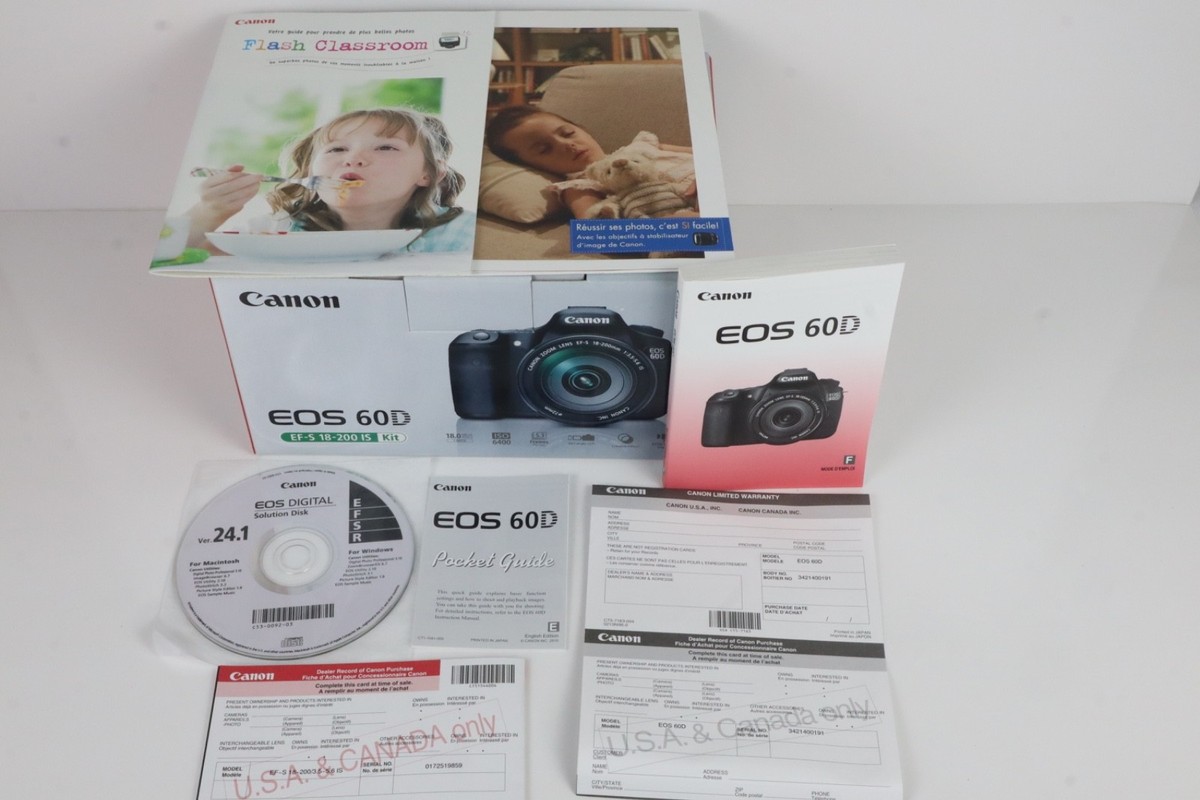 Canon EOS 60D 18MP Digital Kit SC 907 + 75-300 Lens Metz 44 AF-2