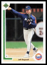 1991 Upper Deck #755 Jeff Bagwell RC Rookie Card Houston Astros. rookie card picture