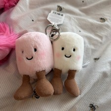 Jellycat London Amuseable Pair of Marshmallows Bag Charm APM4BC Bnwt