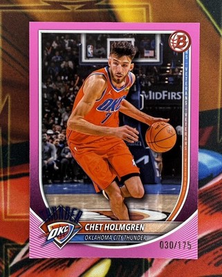 2024-25 Topps Bowman Chet Holmgren Pink Paper  /175