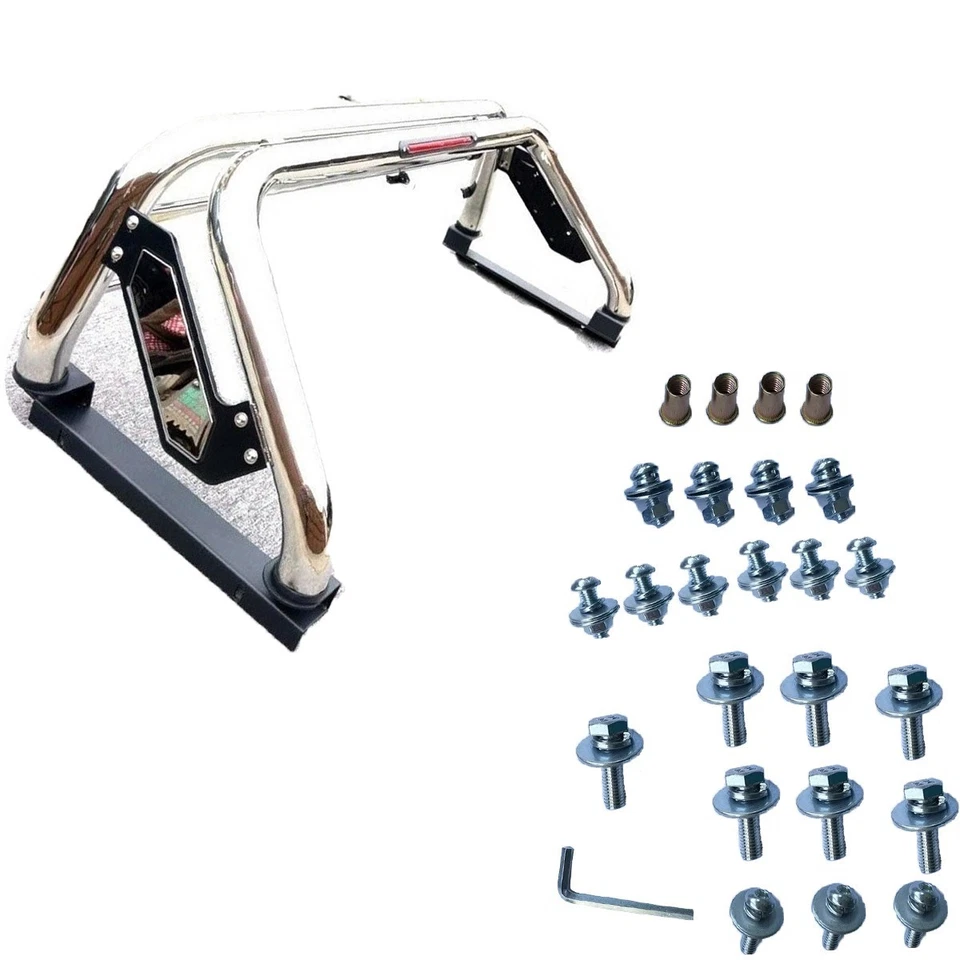 Pickup Edelstahl Sport Zubehör Überrollbügel passend für Nissan Navara D21 D22 D40 - Bild 2 von 4