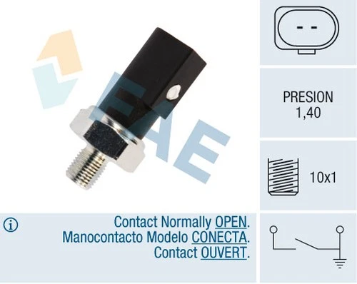 FAE 12850 Oil Pressure Sensor Gauge - Picture 1 of 5