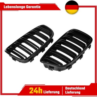 Kühlergrill für BMW F20 F21 11-14 Paar DEN Glänzend Schwarz Schwarz Satz