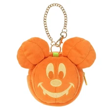 Tokyo Disney Resort Halloween 2025 Mickey Pumpkin Shape Pouch Japan Limited