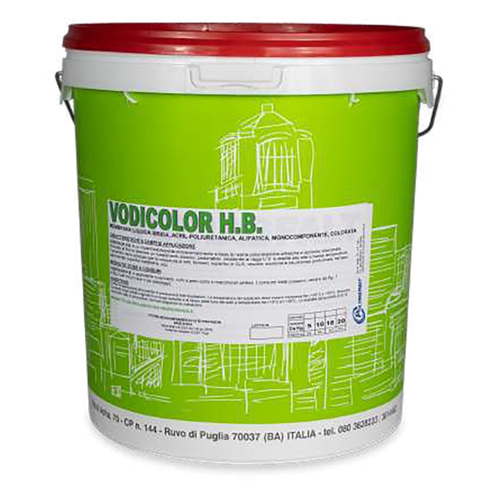 Impermeabilizzante Vodicolor H.B. Rosso kg 1 - Guaina Liquida Elastica