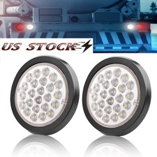 2pcs 24 Led 4 Inch Round Backup Reverse Tail Lamp Lights For Truck Trailer White 2pcs 24 Led 4 Inch Round Backup Reverse Tail Lamp Lights For Truck Trailer White