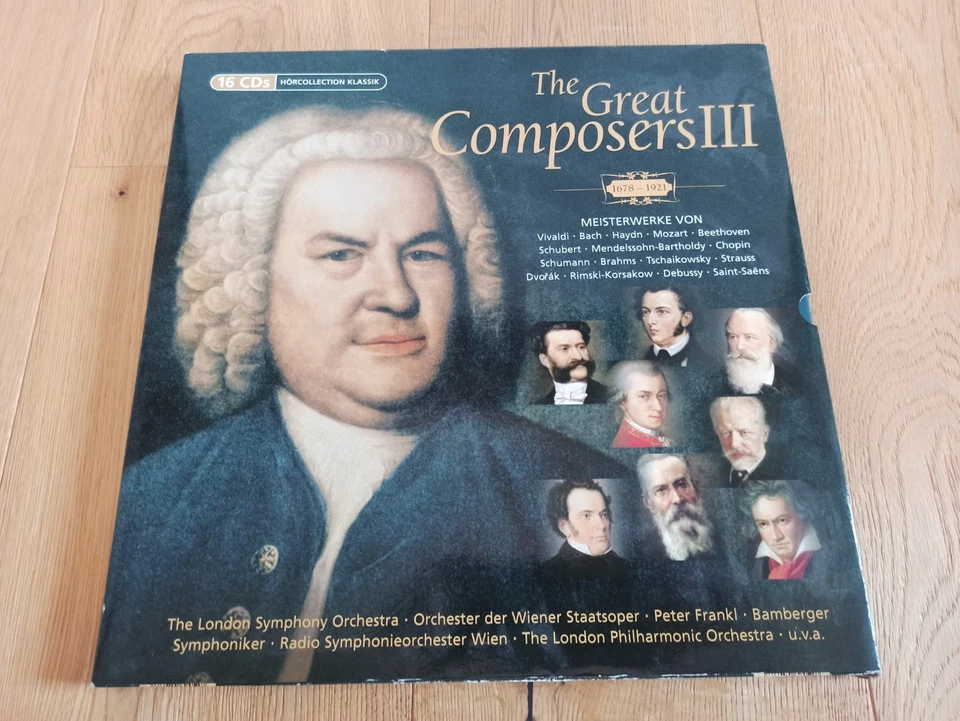 The Great Composers III 3 Musik 16 CDs Box Set Vivaldi, Bach, Mozart, Beethoven - Bild 2 von 3