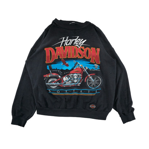 Vintage Harley Davidson Softail Sweatshirt - M