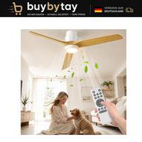 Deckenventilator 132Cm Mit Beleuchtung Fernbedienung Ultraleiser Dc-Motor 3