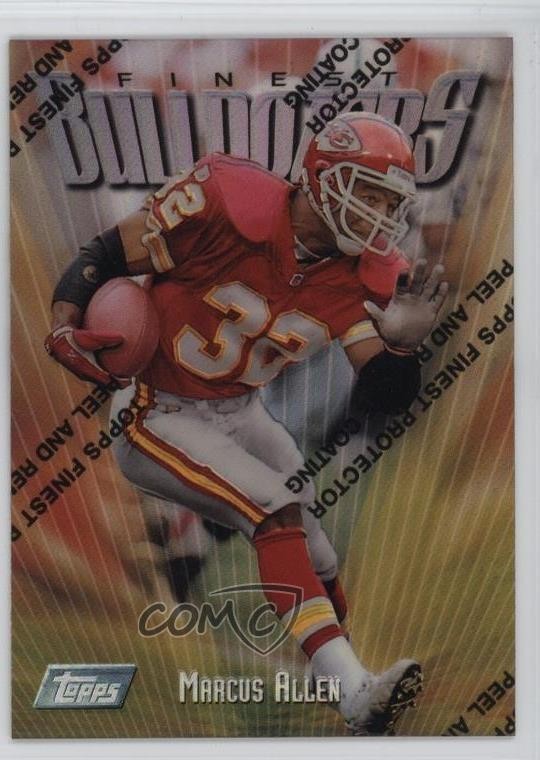 1997 Topps Finest Refractor Marcus Allen #136 HOF 1u27