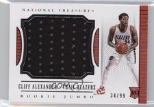 2015 Panini National Treasures Rookie Jumbo Materials 34/99 Cliff Alexander h3e