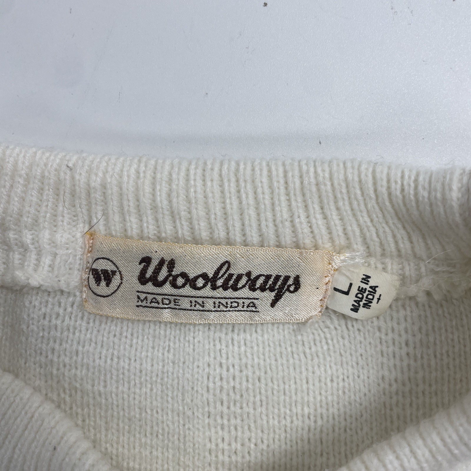 Woolways Patterned Pullover Sweater Womens Size L… - image 3