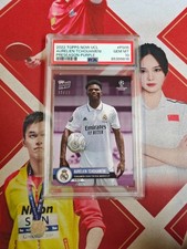 2022 Topps Now UCL Soccer Purple Aurelien Tchouameni /99 PSA 10