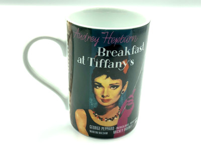 BREAKFAST AT TIFFANY'S Movie Audrey Hepburn Coffee Cup Mug Konitz Germany EUC