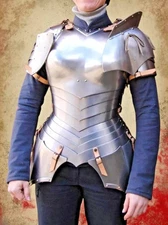 Medieval Knight Lady Half Body Armor- Female Steel Knight Cuirass W Tassets