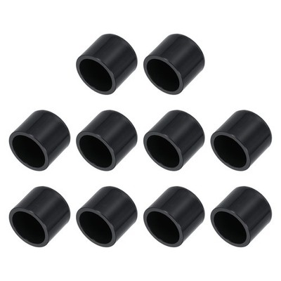 10 Pcs Rubber End Caps, 13/16''(20mm) Round Insert Hole Plug, 21mm Dark Grey