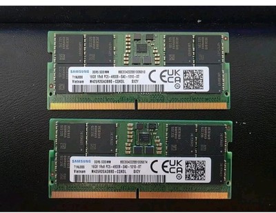 32GB DDR5 RAM Kit (2x 16GB) Samsung 1Rx8 PC5-4800B-SA0-1010-XT