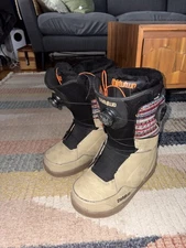 Thirty Two Women’s Lashed Double Boa Snowboard Boots Size 9 Black/Tan