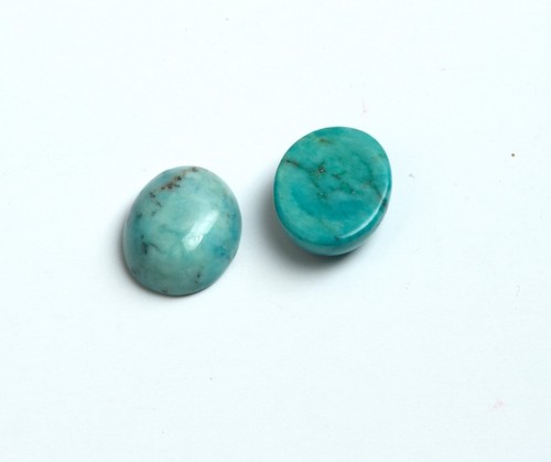 AAA Synthetic Loose Gemstone Oval Turquoise Flat Back For Assorted All Jewelry - Picture 5 of 17