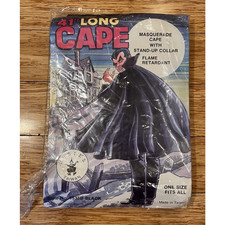 RARE Vintage Rubie's Full Length Cape 41 in. - NOS Vampire Halloween Costume