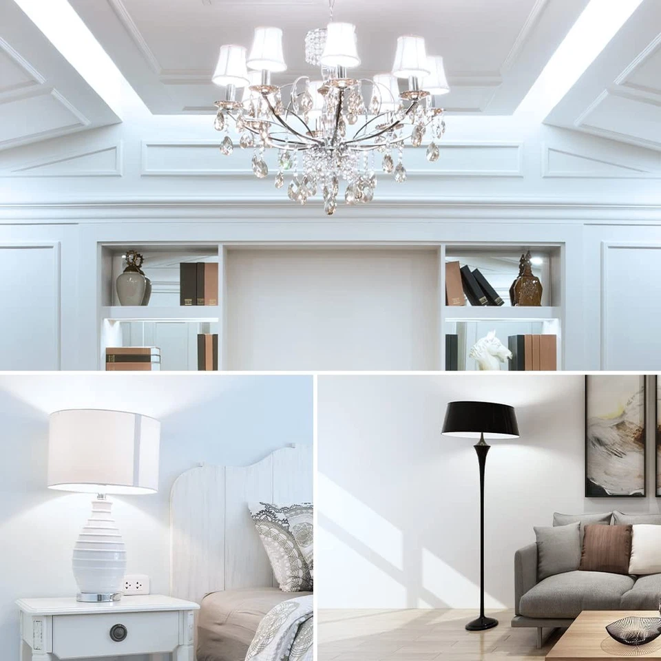 E12 LED Bulb, 6000K Daylight White Light Bulbs, 16W 1500LM Led Corn Bulb, 120... - Image 3 of 4